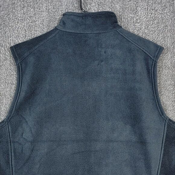 Columbia Vest Mens Large Gray Steens Mountain Fleece Full Zip Sleeveless - Picture 8 of 13